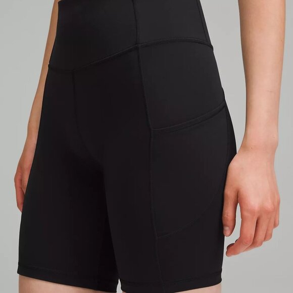 Lululemon Fast and Free High Rise Short 8" in Black - Picture 4 of 8